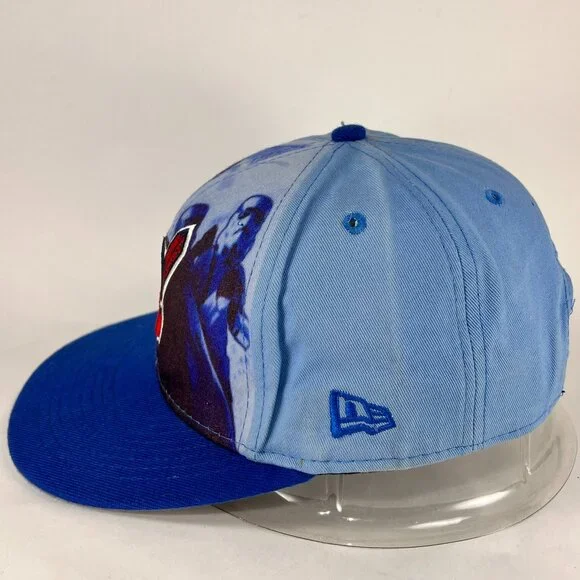 Vtg Cleveland Indians Snap Back Hat Blue New Era Darth Vader Star Wars Mens 90s